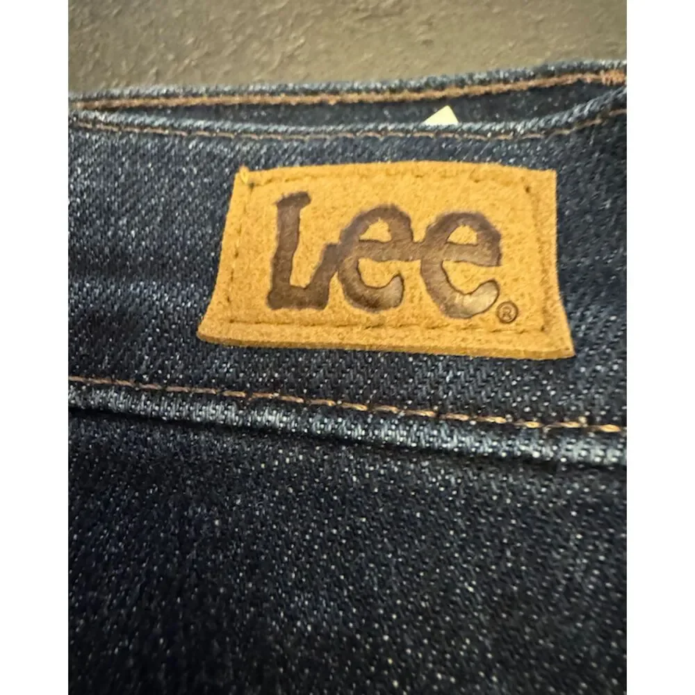 Lee Relaxed Fit Straight Leg Mid Rise Jeans - Sz 10M - Picture 6 of 13